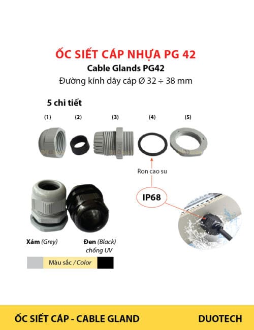 ốc siết cáp pg42; ốc xiết cáp pg42; cable glands pg42; cable glands pg 42; ốc siết cáp điện pg42; ốc siết cáp điện pg 42; ốc siết cáp pg42 đen; ốc siết cáp pg 42 đen dacl42-blk; ốc siết cáp pg42 xám; ốc siết cáp pg 42 xám dacl42-gry; nhà cung cấp ncc ốc siết xiết cáp điện pg42; nhà cung ứng ncu ốc siết xiết cáp điện pg42; nhà phân phối npp ốc siết xiết cáp điện pg42; đại lý công ty ốc siết xiết cáp điện pg42; địa chỉ cửa hàng ốc siết xiết cáp điện pg42; nơi bán để mua ốc siết xiết cáp điện pg42; đơn vị phân phối ốc siết xiết cáp điện pg42; supplier distributor ốc siết xiết cáp điện pg42; agency vendor list ốc siết xiết cáp điện pg42; sản phẩm ốc siết xiết cáp điện pg7 pg9 pg11 pg13.5 pg13.5 l pg16 pg21 pg29 pg36 pg42 pg48 cable glands nhựa nylon pa66 đạt tiêu chuẩn rohs; có 2 màu xám dacl-gry và loại đen dacl-blk chống tia uv dùng ngoài trời; có ron cao su chống nước ip68; dacl7-gry; dacl7-blk; dacl9-gry; dacl9-blk; dacl11-gry; dacl11-blk; dacl13.5-gry; dacl13.5-blk; dacl16-gry; dacl16-blk; dacl21-gry; dacl21-blk; dacl29-gry; dacl29-blk; dacl36-gry; dacl36-blk; dacl42-gry; dacl42-blk; dacl48-gry; dacl48-blk