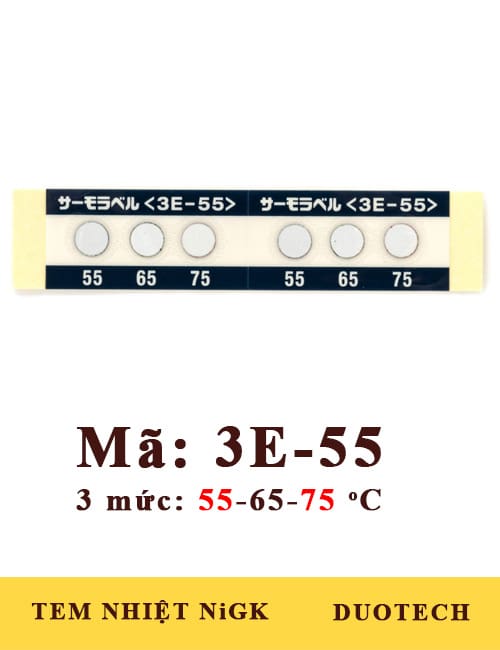 tem nhãn 3e-55 nigk cảnh báo nhiệt độ cao; tem nhãn 3e-55 nigk cảnh báo nhiệt độ; tem nhãn đo nhiệt độ 3e-55 nigk;