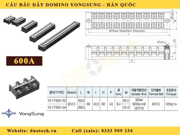 domino yongsung ys ft600-04-zf