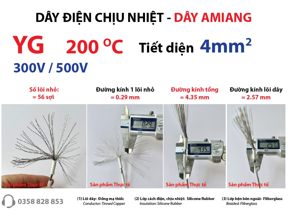 dây điện chịu nhiệt độ cao 4mm 4.0mm2 200 độ C cao lõi 1mm 1.5mm 2mm 4mm 6mm 8mm 10mm 16mm 25mm, dây điện chịu nhiệt amiang nhiệt độ cao chống cháy 200 độ YG 1mm2 1.5mm2 2mm2 4mm2 6mm2 8mm2 10mm2 16mm2 25mm2; 350 độ C GN350 450 độ C GN450 500 độ C GN500 600 độ C GN600 800 độ C GN800 1000 độ C GN1000 1200 độ C GN1200 dây Amiang chịu nhiệt độ cao lõi 1mm 1.5mm 2mm 4mm 6mm 8mm 10mm 16mm 25mm; dây điện silicon chịu nhiệt; dây điện awg silicon dẻo chịu nhiệt; ống bọc dây điện chịu nhiệt; ống luồn dây điện chịu nhiệt; giá dây điện chịu nhiệt; bằng giá dây điện chịu nhiệt amiang; báo giá dây điện chịu nhiệt; dây điện chịu nhiệt cadivi; dây điện chịu nhiệt 500 độ; dây điện chịu nhiệt 4mm; dây điện chịu nhiệt amiang; dây điện chịu nhiệt amiang 2.5mm; 