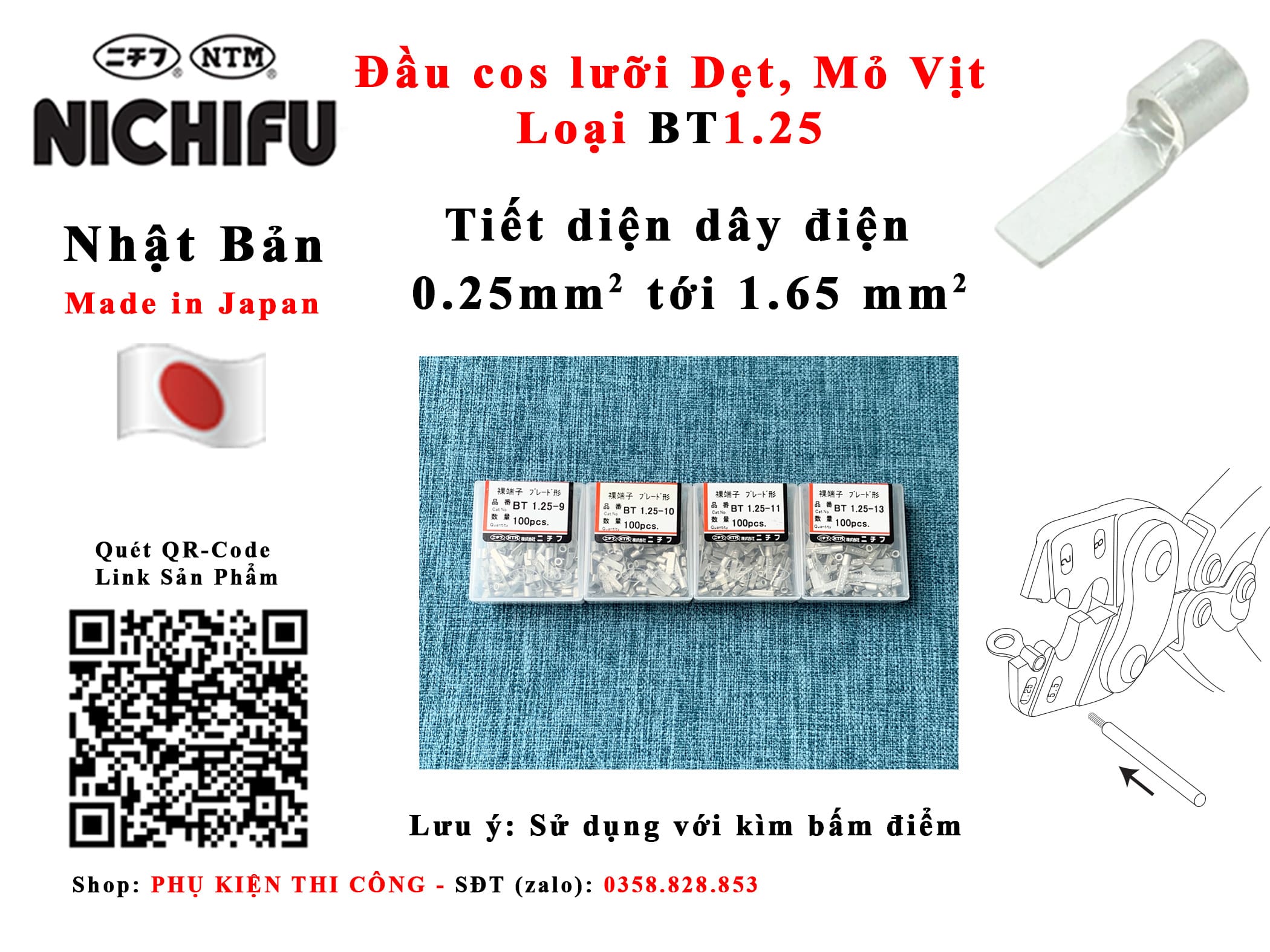 đầu cos kim lưỡi dẹt mỏ vịt nichifu nhật bản bt1.25-9 bt1.25-10 bt1.25-11 bt1.25-13 tiết diện dây điện 0.2 0.3 0.5 0.75 1.0 1.5 mm2 0.2mm 0.3mm 0.5mm 0.75mm 1.0mm 1.5mm đầu cosse cốt cos cose nối dây điện bằng đồng mạ thiếc; đầu cos nối dây điện nichifu; đầu cosse nối dây điện; đầu nối dây điện nhật bản; đầu cos dây điện; đầu cốt nối dây điện; đầu cos bấm dây điện; đầu cos bấm nối dây điện; đầu cos nichifu; đầu cos nối dây điện nichifu nhật bản đầu cosse tròn r1.25 r1.25-3 r1.25-3.5 r1.25-4 r1.25-5, đầu cos chạt chẻ chữ y càng cua 1.25y 1.25y-3 1.25y-3.5 1.25y-4s, đầu cos lưỡi dẹt dẹp mỏ vịt bt1.25 bt1.25-9 bt1.25-11 bt1.25-13, đầu cos pin đặc trần tc1.25 tc1.25-11s tc1.25-11 và đầu cốt nối thẳng b1.25 sản phẩm xuất xứ nhật bản đầu bấm đấu nối dây điện bằng đồng, mạ thiếc chất lượng cao; đầu cos nối dây điện nichifu; đầu cosse nichifu; cos nichifu; đầu cos cosse cốt ;đồng; đầu cos cốt điện; hãng nichifu nhật bản; đầu cos nichifu nhật bản; đầu cosse bằng nickel nichifu; nichifu terminals; đầu cos tròn nichifu, cos tròn nichifu, đầu cos đồng tròn, nichifu ring terminals, non-insulated ring terminals; đầu cốt tròn nichifu, cosse tròn nichifu, đầu cosse đồng tròn, nichifu terminals, non-insulated terminals; cosse y nichifu, y terminals nichifu, đầu cốt đồng chỉa y, cos chỉa y trần, non-insulated terminals; đầu cốt nối thẳng nichifu; đầu cosse nối thẳng; đầu cốt đồng nối thẳng; đầu cosse nối dây điện; cos nối thẳng nichifu; 