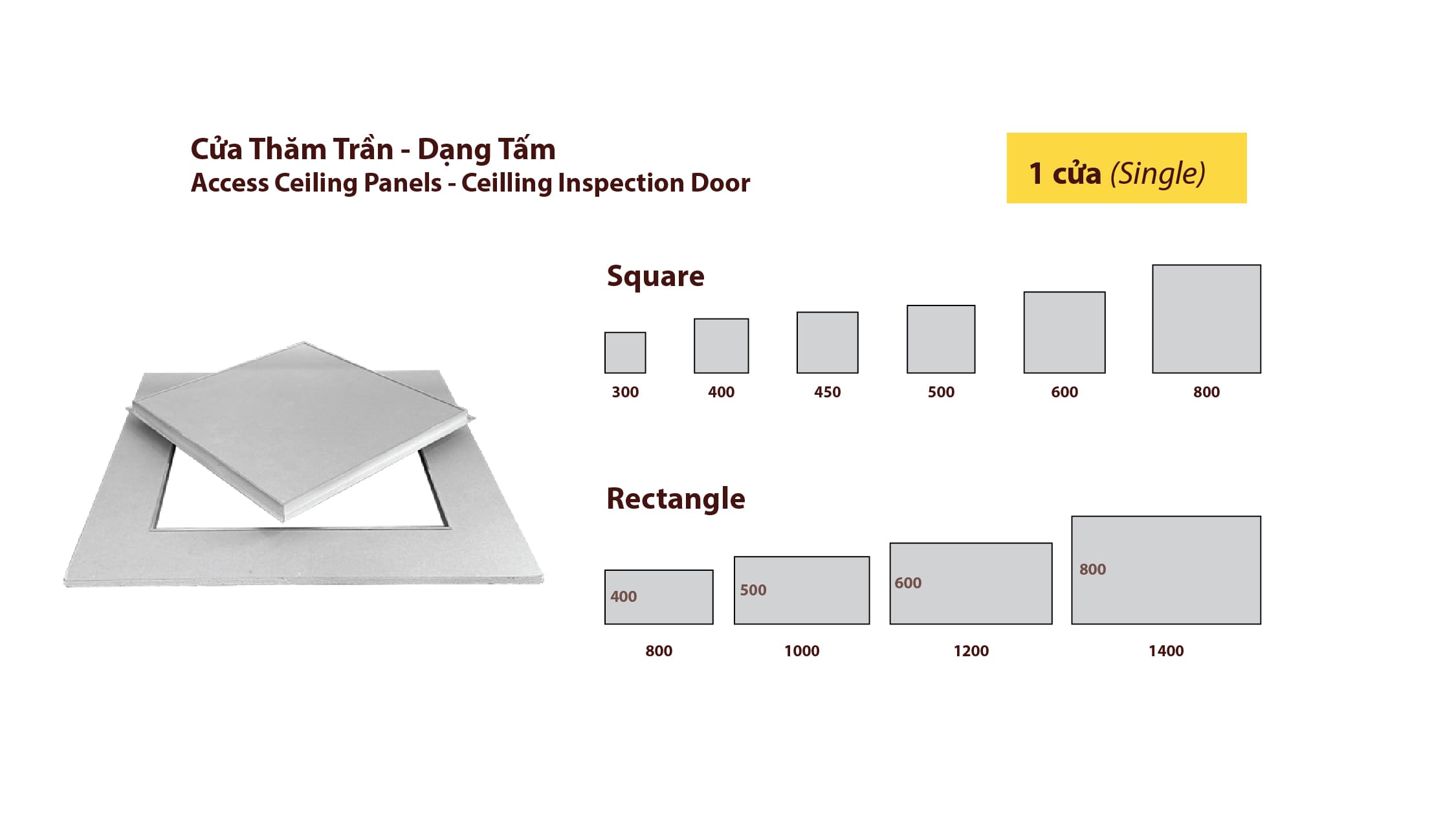 Access Ceiling Panels Inspection Door in Vietnam