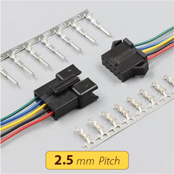 2.5mm pitch Đầu rắc giắc hay còn gọi jack nối dây điện connector jst molex te amp kst k.s