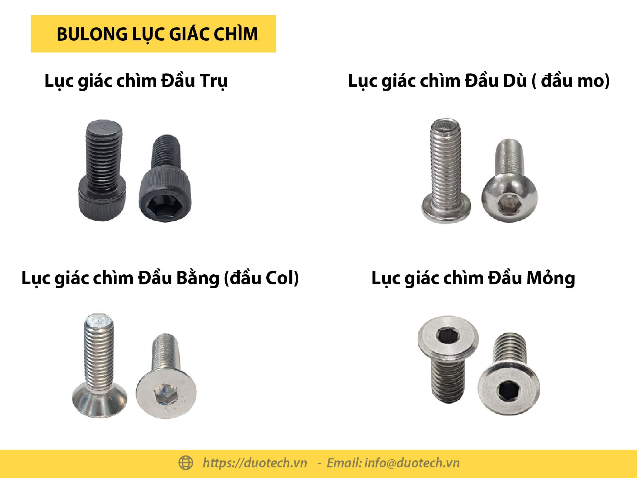 bulong lục giác chìm; bu lông lục giác chìm; bulong lục giác chìm đầu trụ; bu lông lục giác chìm đầu trụ; bulong lục giác chìm đầu bằng; bu lông lục giác chìm đầu bằng; bulong lục giác chìm đầu dù; bu lông lục giác chìm đầu dù; bulong lục giác chìm đầu mỏng; bu lông lục giác chìm đầu mỏng;