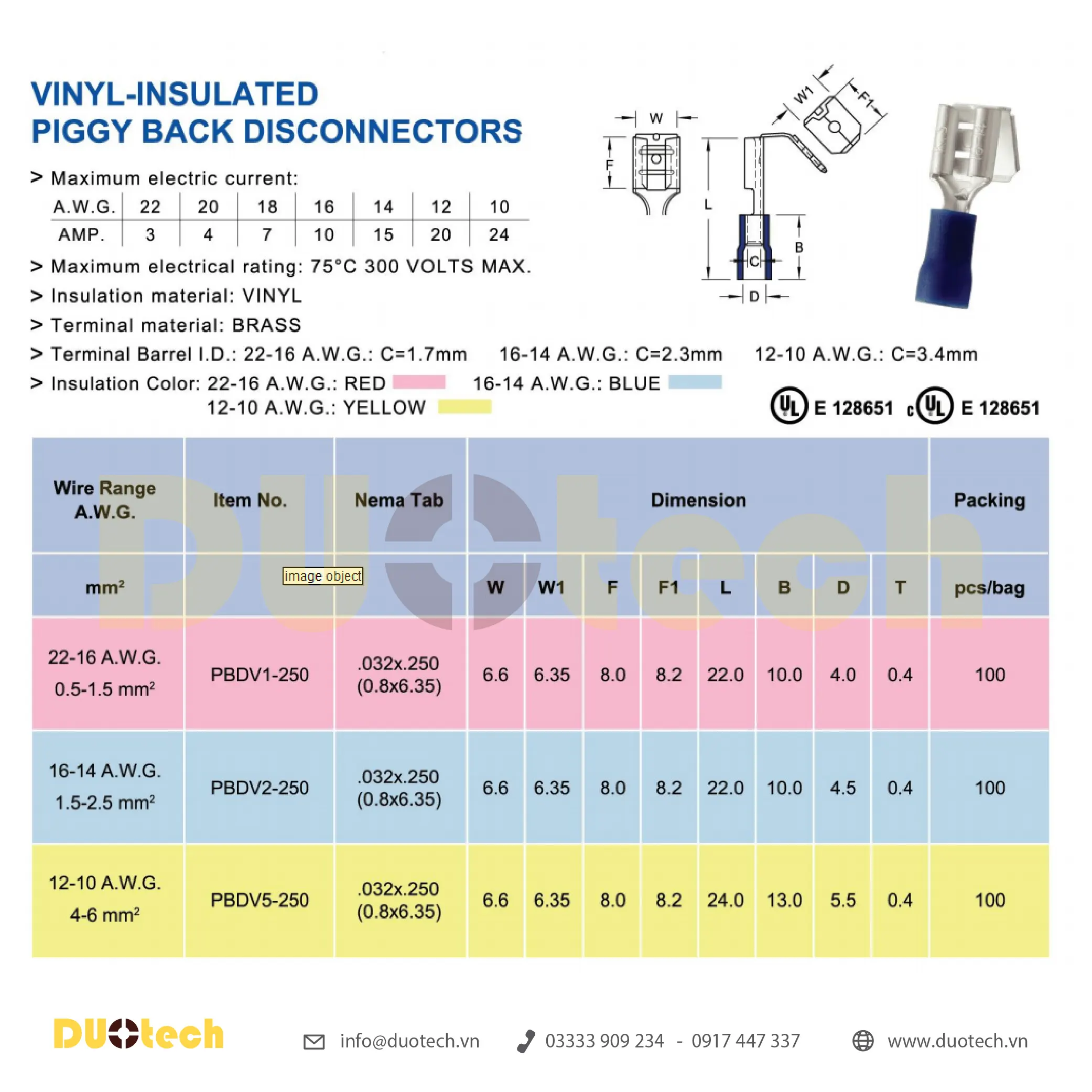 đầu cos pbdv; đầu cos pbdv ghim dẹp capa; đầu cos ghim dẹp pbdv; đầu cosse ghim dẹp pbdv; đầu cos pbdv 1-250; đầu cosse ghim pbdv1-250; đầu cos pbdv 2-250; đầu cosse ghim pbdv2-250; đầu cos pbdv 5-250; đầu cosse ghim pbdv5-250; công ty tnhh kỹ thuật duo viết tắt duotech là đại lý nhà cung ứng cấp 1 đơn vị phân phối sản phẩm chính hãng thương hiệu kst k.s. ks terminals inc made in taiwan xuất xứ đài loan đầu cosse cos cốt nối nhanh male female đực cái gài âm dương bọc nhựa cách điện màu đỏ – red 0.5-1.5mm2, xanh – blue 1.5-2.5mm2, vàng – yellow 4-6mm2