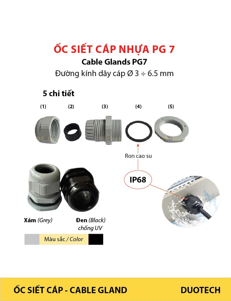 ốc siết cáp pg7; ốc xiết cáp pg7; cable glands pg7; cable glands pg 7; ốc siết cáp điện pg7; ốc siết cáp điện pg 7; ốc siết cáp pg7 đen; ốc siết cáp pg 7 đen dacl7-blk; ốc siết cáp pg7 xám; ốc siết cáp pg 7 xám dacl7-gry; nhà cung cấp ncc ốc siết xiết cáp điện pg7; nhà cung ứng ncu ốc siết xiết cáp điện pg7; nhà phân phối npp ốc siết xiết cáp điện pg7; đại lý công ty ốc siết xiết cáp điện pg7; địa chỉ cửa hàng ốc siết xiết cáp điện pg7; nơi bán để mua ốc siết xiết cáp điện pg7; đơn vị phân phối ốc siết xiết cáp điện pg7; supplier distributor ốc siết xiết cáp điện pg7; agency vendor list ốc siết xiết cáp điện pg7; sản phẩm ốc siết xiết cáp điện pg7 pg9 pg11 pg13.5 pg13.5 l pg16 pg21 pg29 pg36 pg42 pg48 cable glands nhựa nylon pa66 đạt tiêu chuẩn rohs; có 2 màu xám dacl-gry và loại đen dacl-blk chống tia uv dùng ngoài trời; có ron cao su chống nước ip68; dacl7-gry; dacl7-blk; dacl9-gry; dacl9-blk; dacl11-gry; dacl11-blk; dacl13.5-gry; dacl13.5-blk; dacl16-gry; dacl16-blk; dacl21-gry; dacl21-blk; dacl29-gry; dacl29-blk; dacl36-gry; dacl36-blk; dacl42-gry; dacl42-blk; dacl48-gry; dacl48-blk