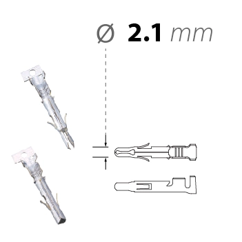 chân pin tròn socket phi 2.1mm