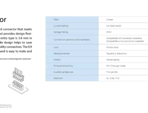 2.5mm Pitch đầu nối EH connector JST Wire to Board