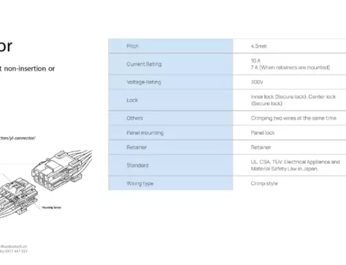 4.5mm Pitch đầu nối YL connector JST Wire to Wire