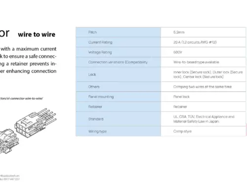 6.2mm Pitch đầu nối VL connector JST Wire to Wire