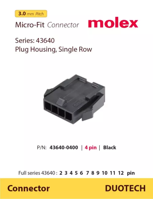 đại lý cung cấp molex 4 pin 436400400; đầu nối connector molex 43640-0400 4 pin; molex 4 pin 436400400; molex 4 pin 43640-0400; đầu nối molex 436400400; đầu nối molex 43640-0400; housing molex 436400400; housing molex 43640-0400; connector molex 436400400; connector molex 43640-0400; nhà cung cấp ncc đầu nối molex 4 pin 436400400; nhà cung ứng ncu đầu nối molex 4 pin 436400400; nhà phân phối npp đầu nối molex 4 pin 436400400; đơn vị phân phối đầu nối molex 4 pin 436400400; supplier distributor đầu nối molex 4 pin 436400400; agency vendor list đầu nối molex 4 pin 436400400;