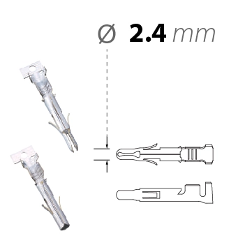 2-4mm-chan-pin-terminals-lhe 2.4mm pin and socket