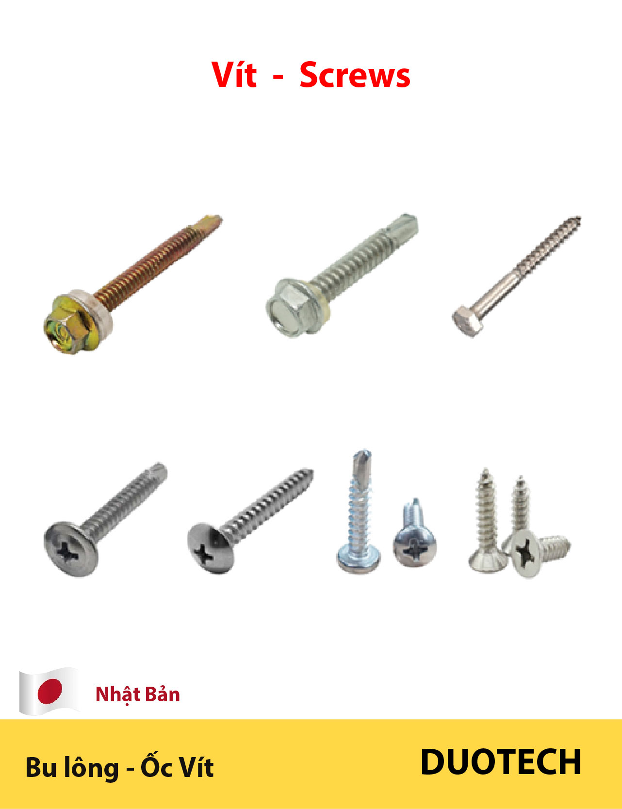 công ty tnhh kỹ thuật duo duotech là nhà cung cấp ncc bu lông ốc vít tiêu chuẩn din ở tại tphcm các loại bulong lục giác, con tán, đai ốc, long đền, vòng đệm, phe gài, tắc kê, vis nở din1587 din1804w din6334 din6915 din6923 din6926 din125a din125b din126 din127a din127b din128a din128b din137a din137b din433 din434 din435 din436 din988 din1440 din1441 din6796 din6797a+j din6797az din6797iz din6797azv din6798a+j din6798iz din6798azv