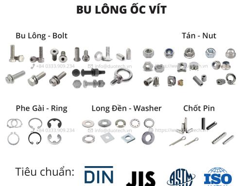 Cần tìm đơn vị gia công bulong ốc vít theo yêu cầu (gia công bu lông, đai ốc, long đền tiêu  chuẩn DIN, JIS, ASTM, ISO) vui lòng liên hệ chúng tôi